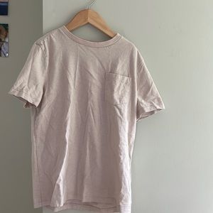 Gap Kids Medium Tan/Light Pink T-Shirt with Pocket